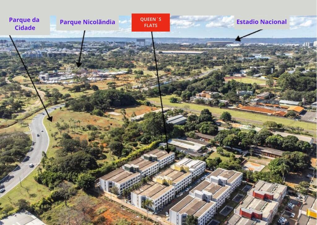 Queen'S Flats, Flat Executivo Proximo A Esplanada E Ao Aeroporto 브라질리아 외부 사진